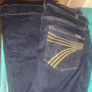 7 For All Mankind Dark Blue Flare Jeans